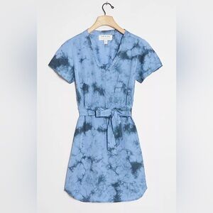 Cloth & Stone for Anthropologie Blue Tie Dye Dress